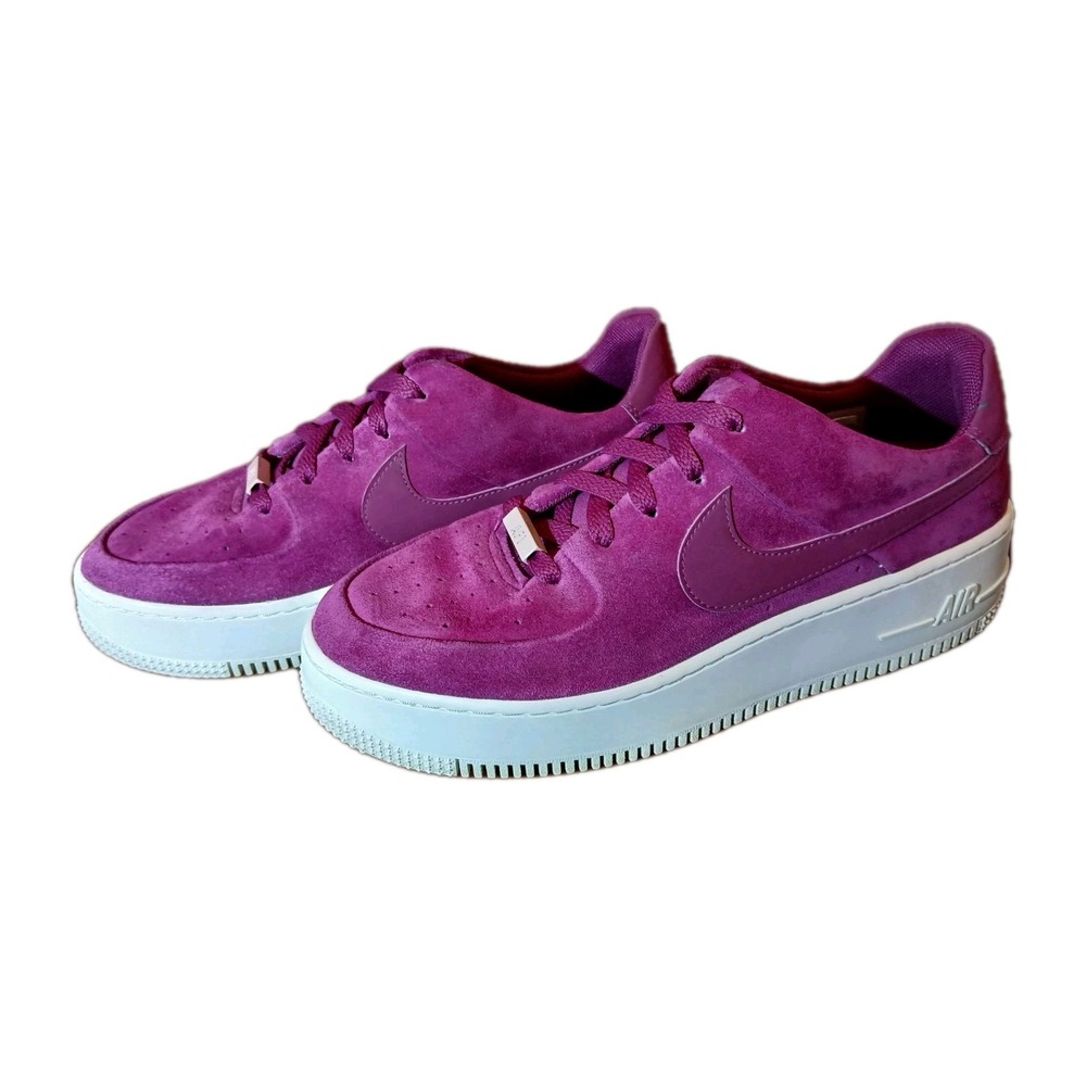 Nike Pink/Purple Suede Athletic Sneakers - Picture 8 of 10